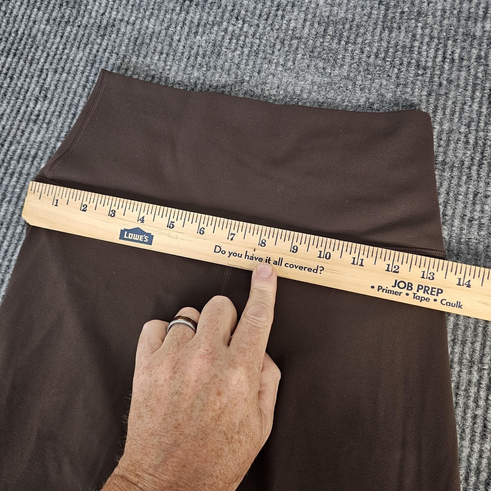 Lululemon Pants Womens 6 Brown High Rise Ankle Leggings Yoga Stretch Athletic - Picture 6 of 10